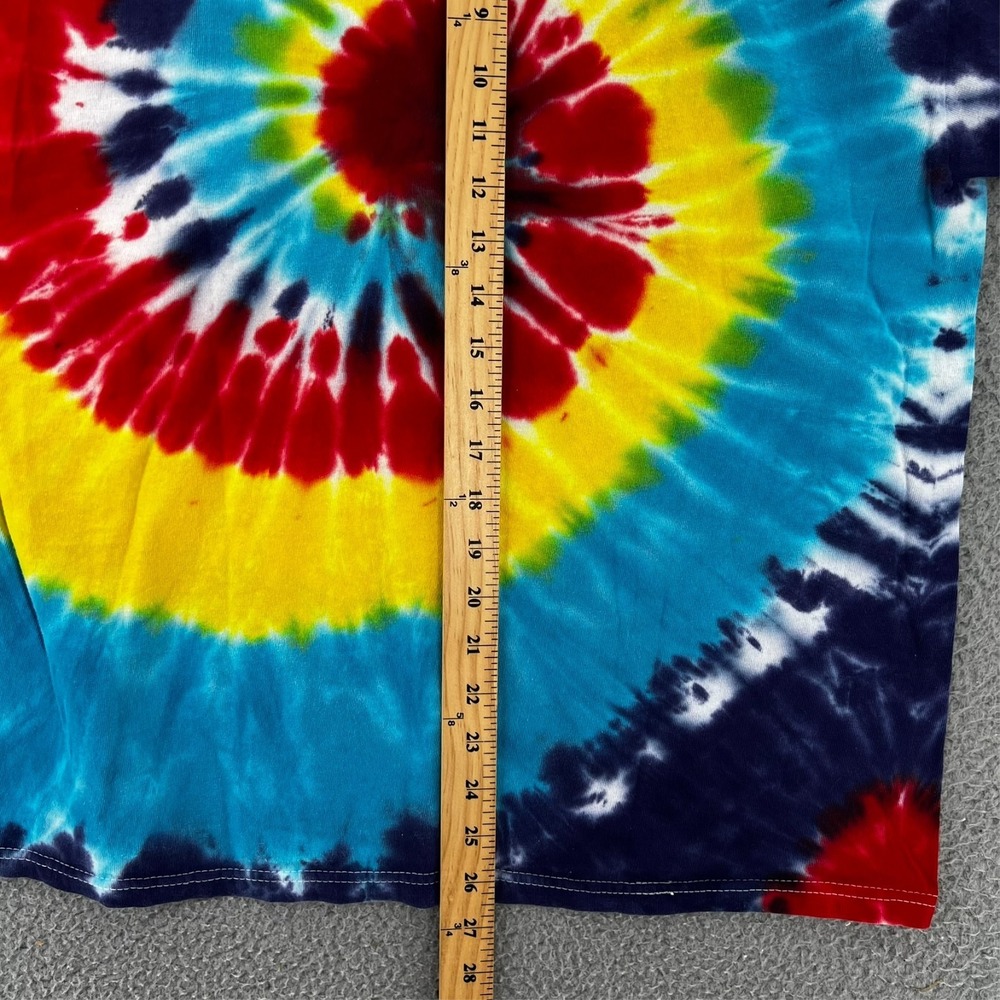 FREEZE Brand Tie Dye T-Shirt Adult Large Multi-Color Spiral Swirl Boho Grunge - Picture 12 of 13